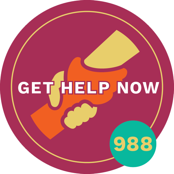 Get Help Now 988 logo